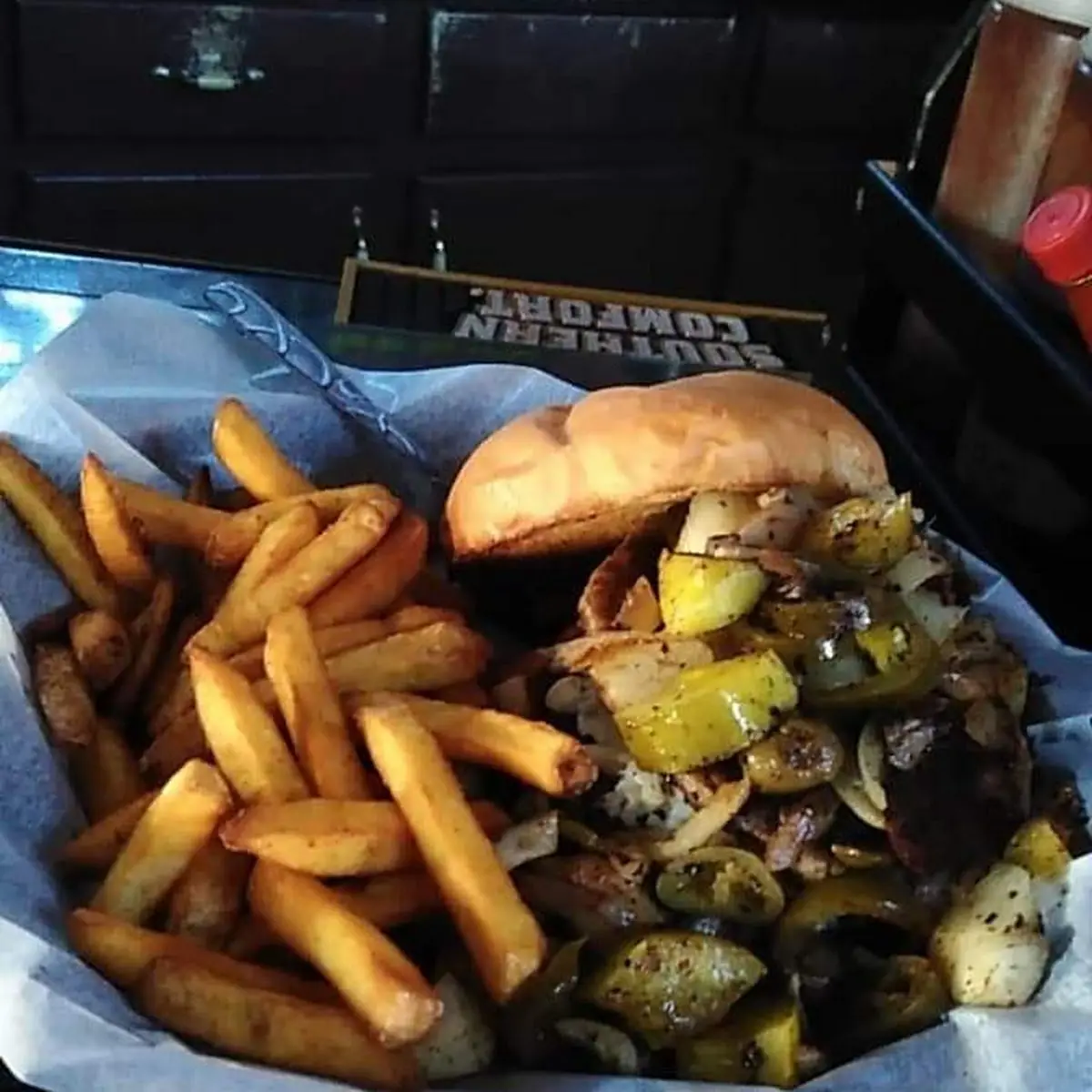 Swamp Burger and Fries