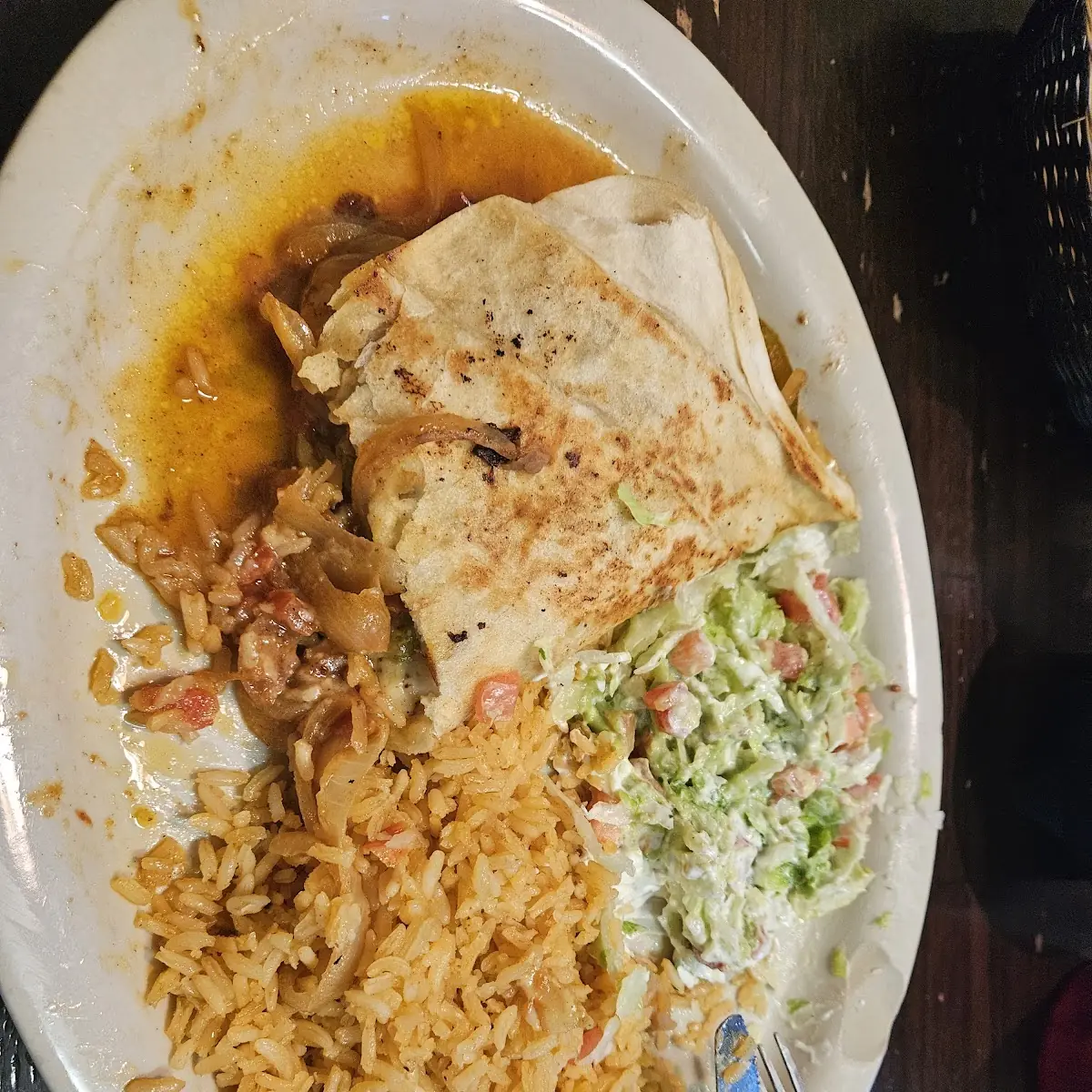 One Taco Two Enchiladas and Rice