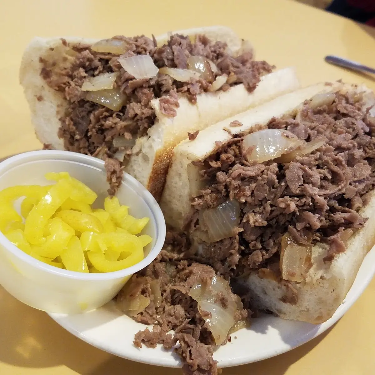 Philly Cheese Steak with Fried Onions