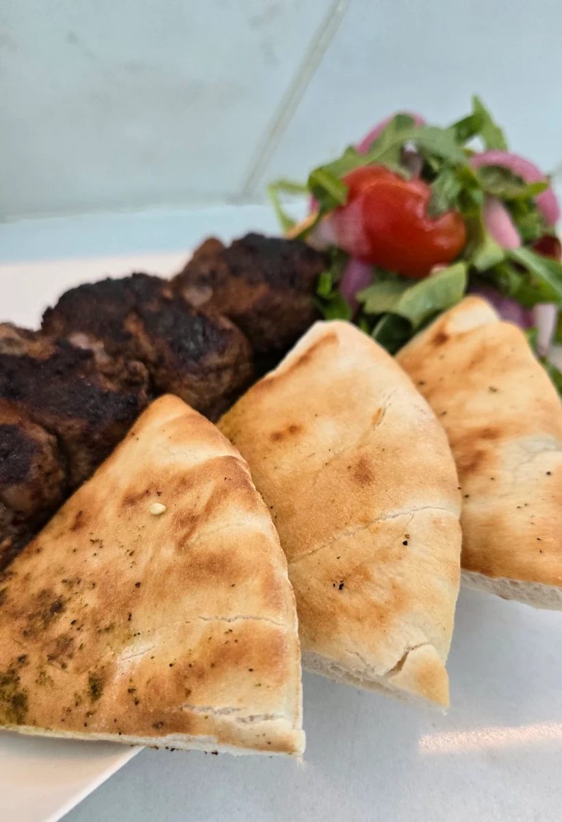 Beef Kebab with Pita Bread