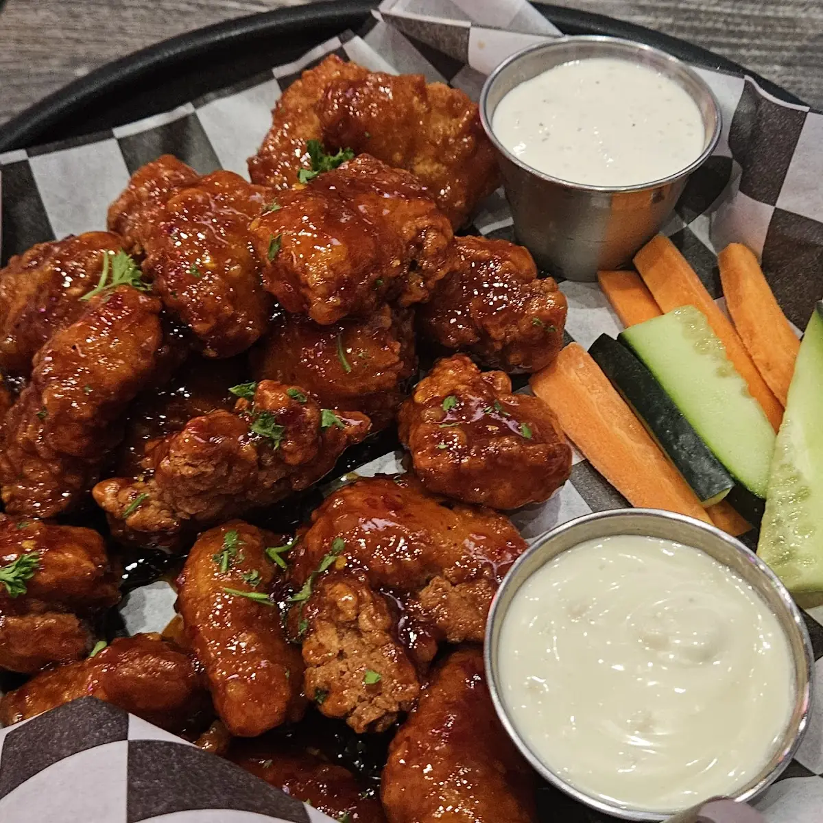 Buffalo Shrimp Skewers