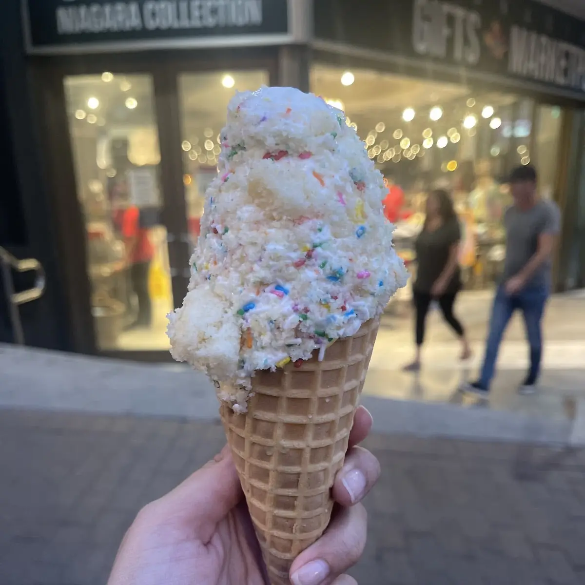 Birthday Cake Waffle Cone