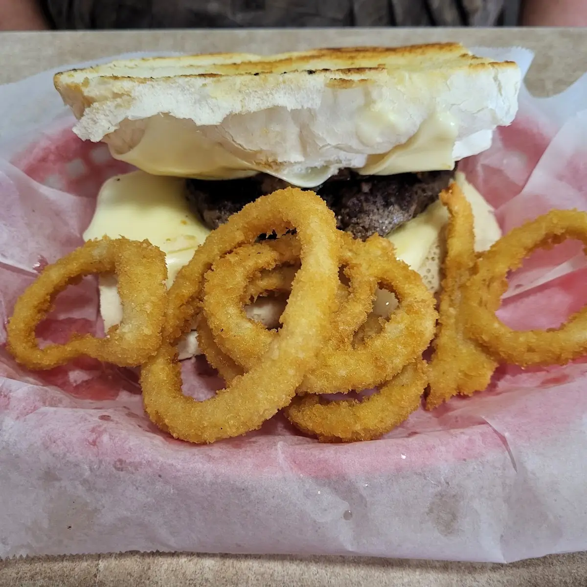 Gambino Melt with Onion Rings