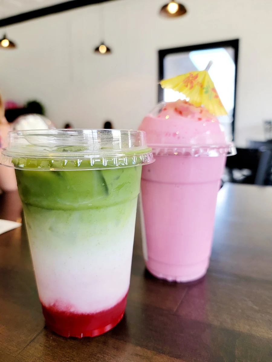 Strawberry Matcha Latte