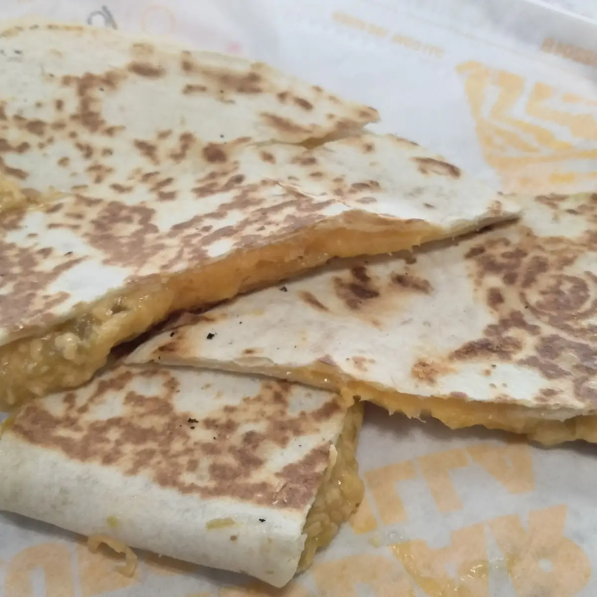 Grilled Cheddar Cheese Quesadilla