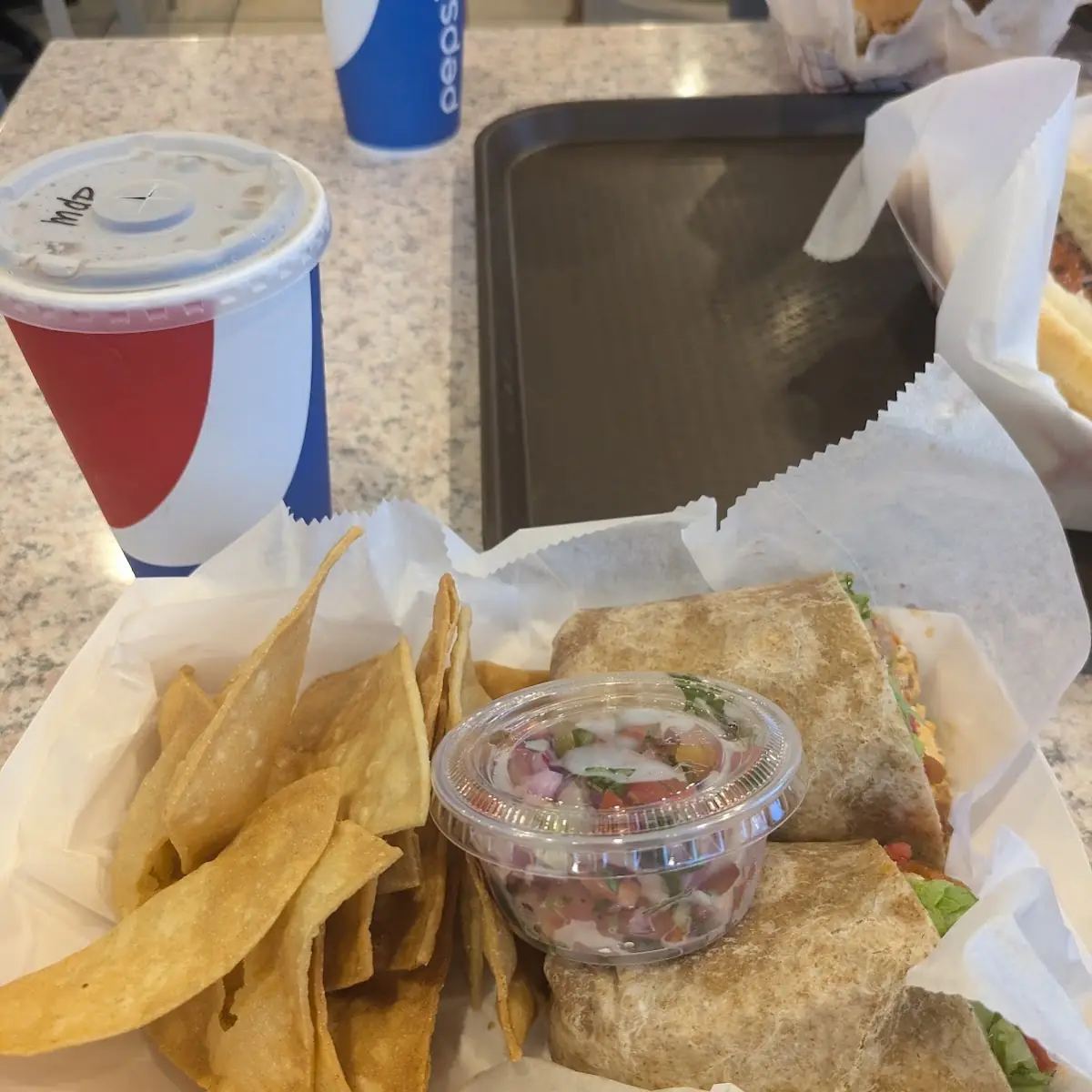 Buffalo Chicken Wrap with Blue Cheese