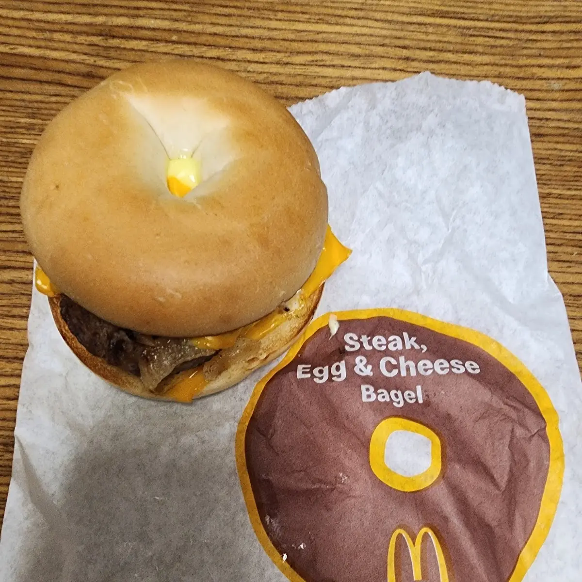 Steak Egg Cheese Bagel