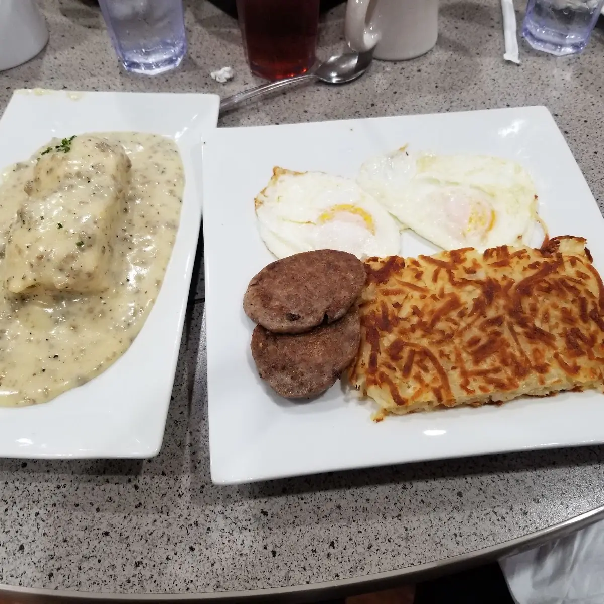 Breakfast Platter with Biscuits & Gravy
