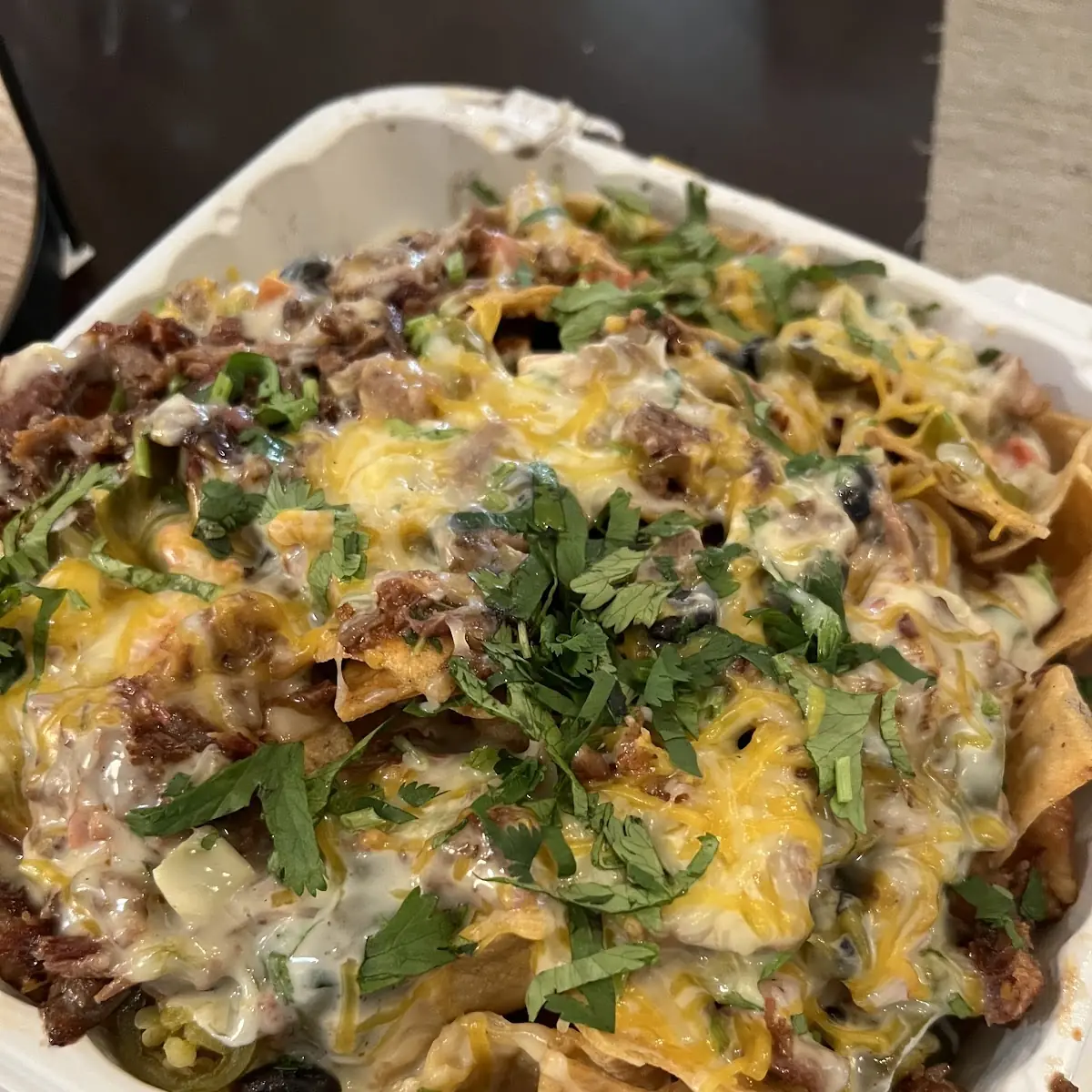 Honey BBQ Brisket Nachos