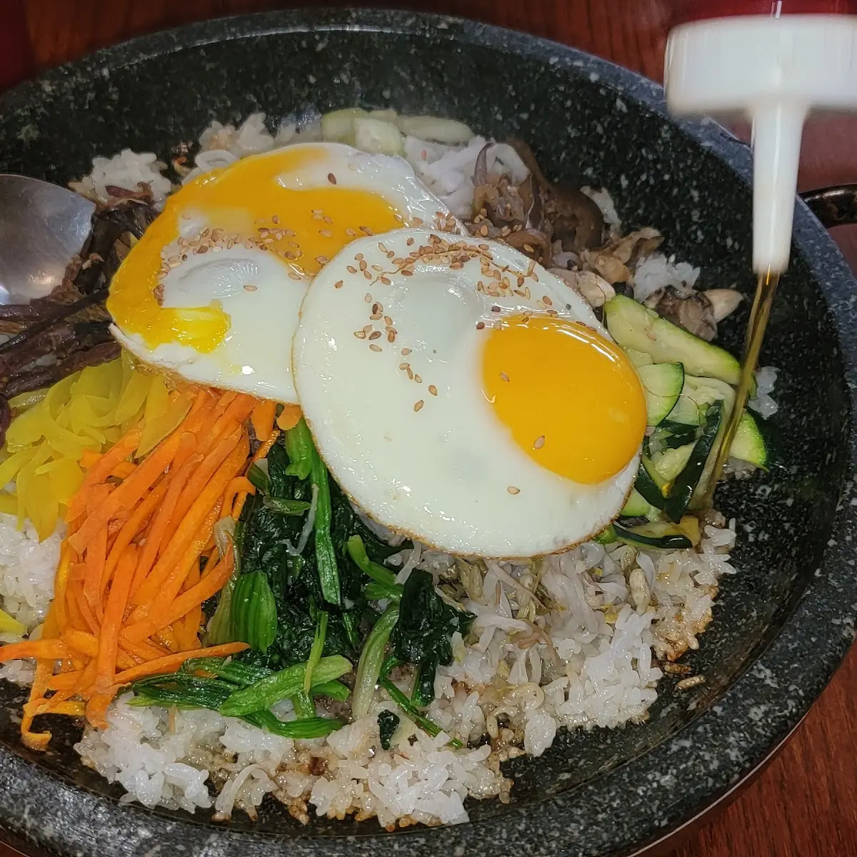 Hot Stone Bowl Before Mixed