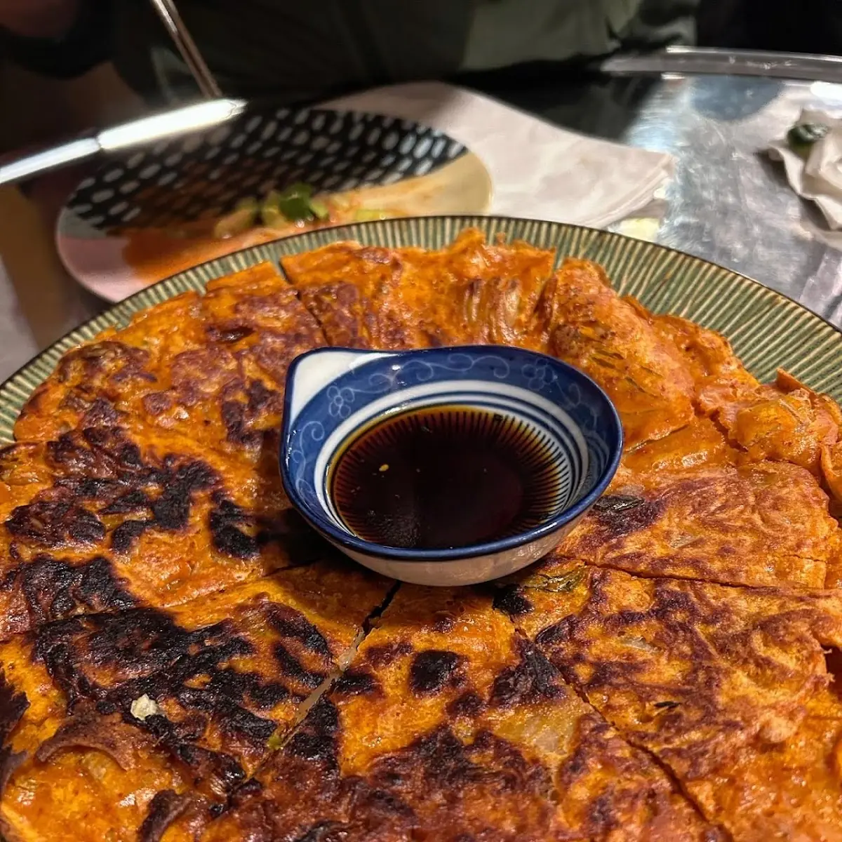 Kimchi Scallion Pancake