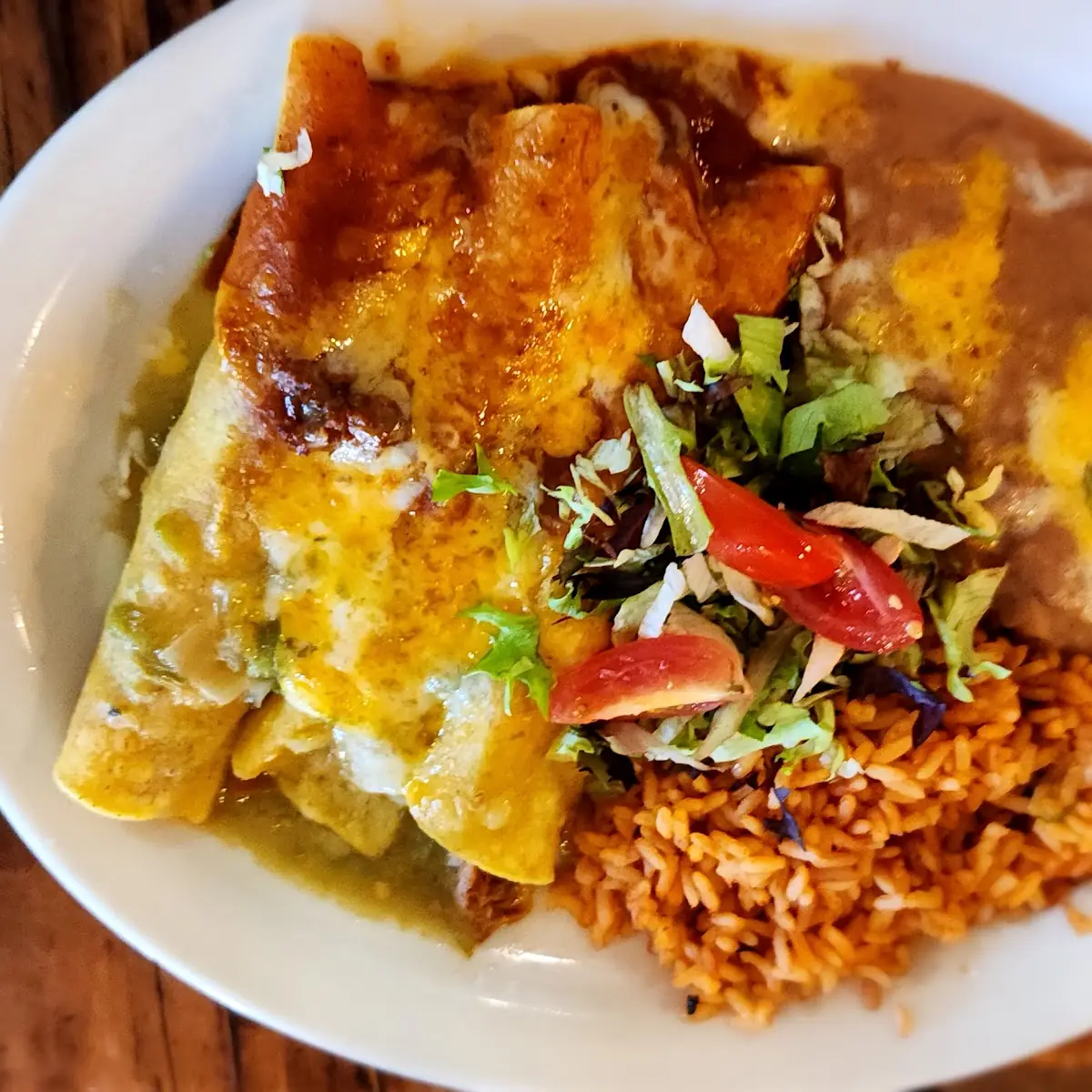 Tres Enchilada Plate