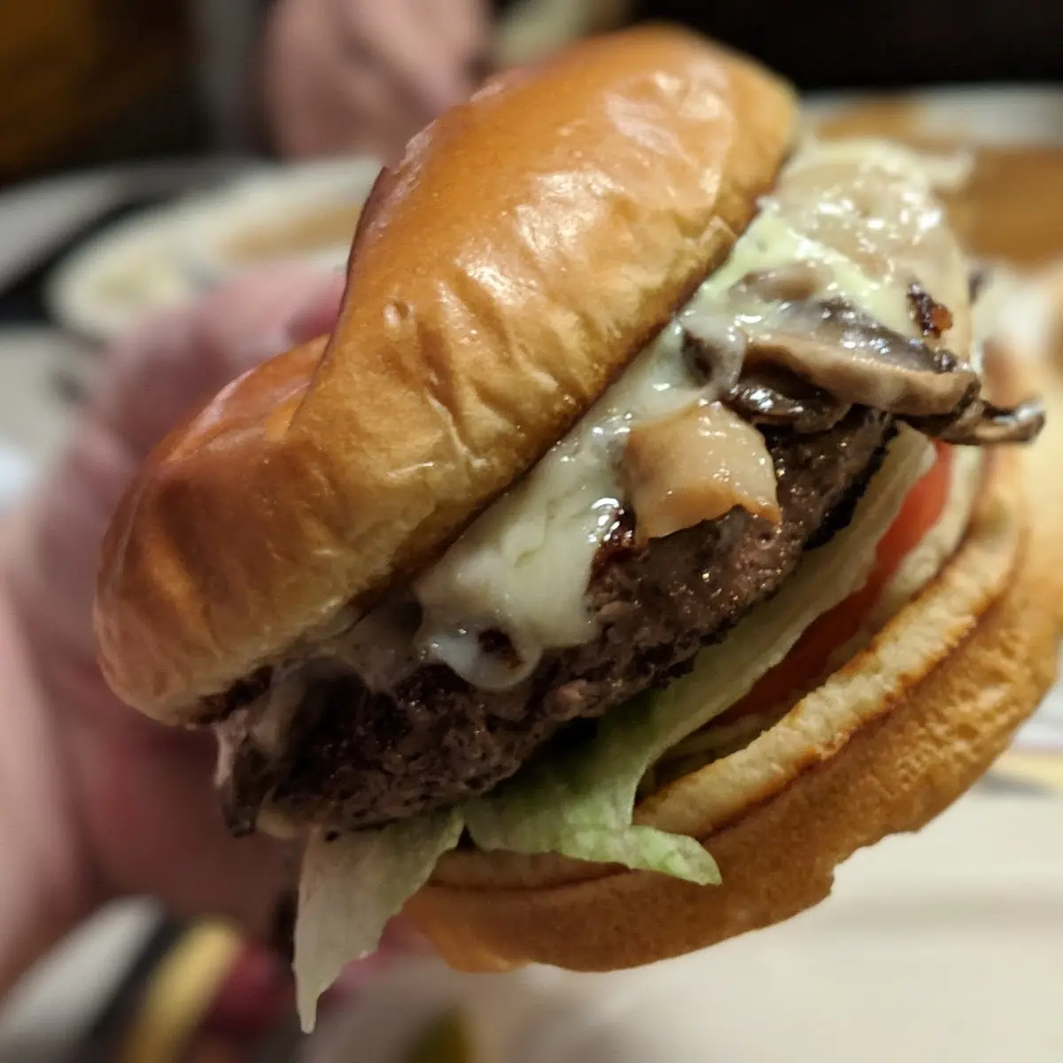 Mushroom Swiss Burger