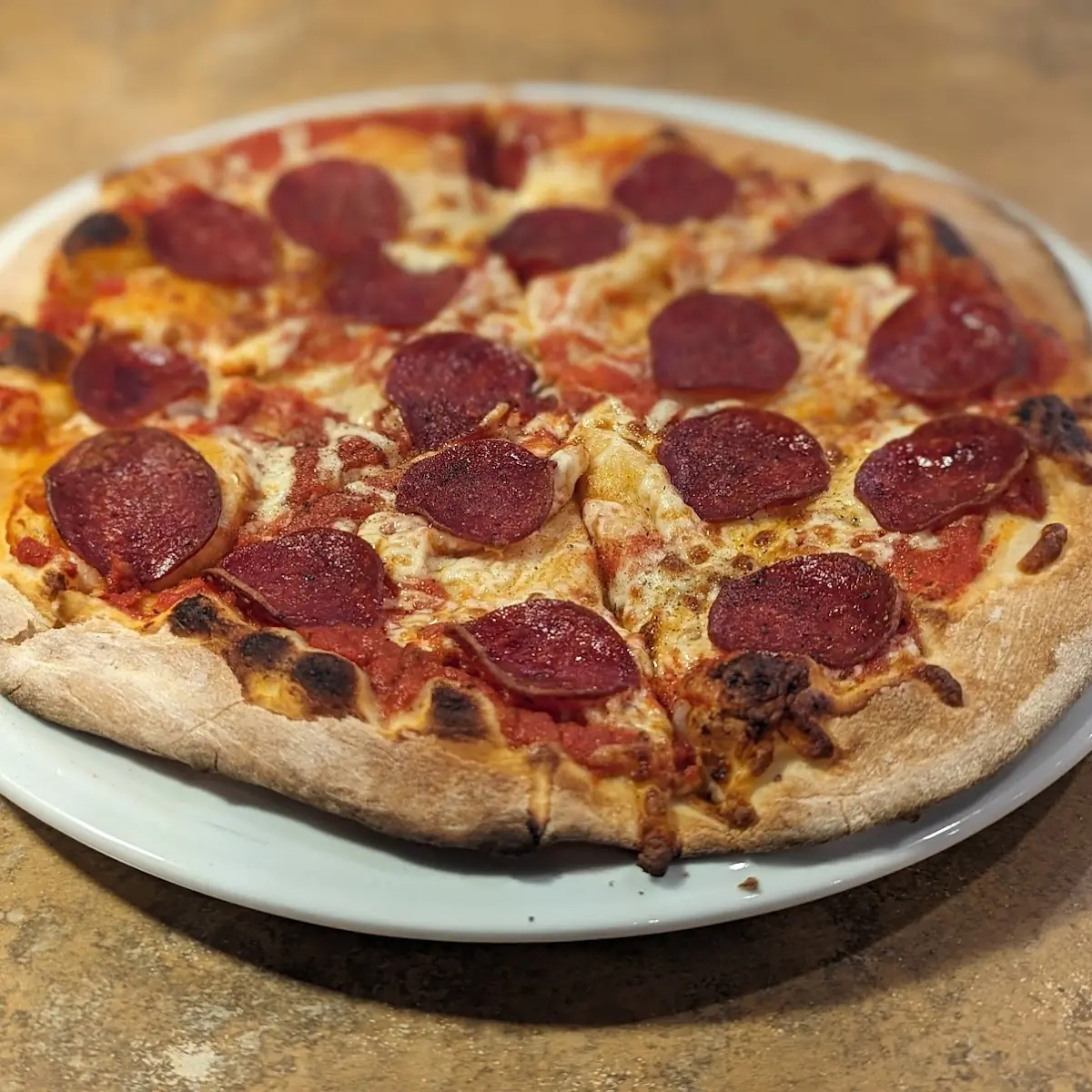 Pepperoni Pizza Wood Oven, Bistro Six One