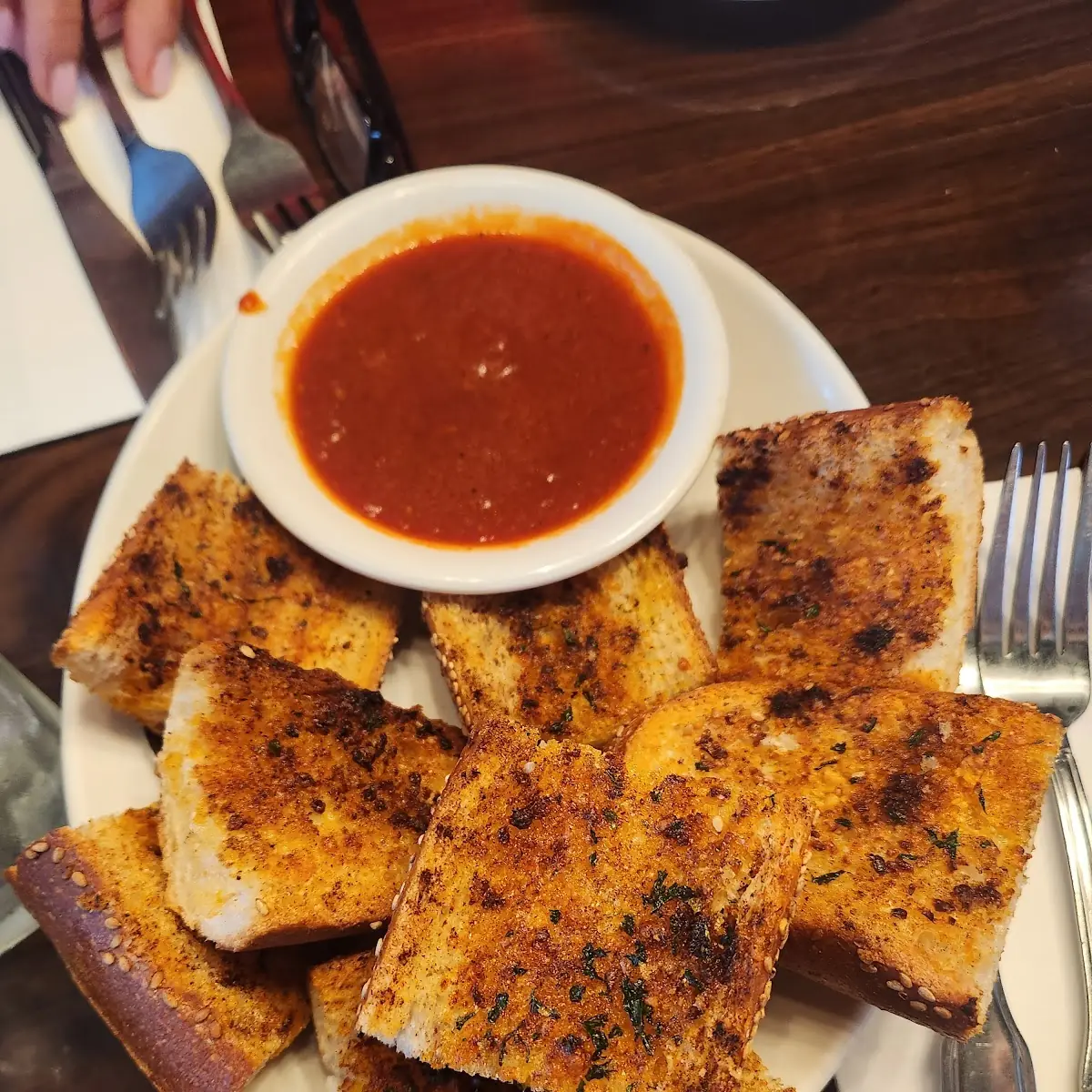 Bread with Marinara Sauce