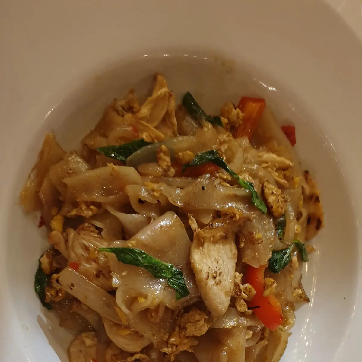 Spicy Basil Chicken Noodles
