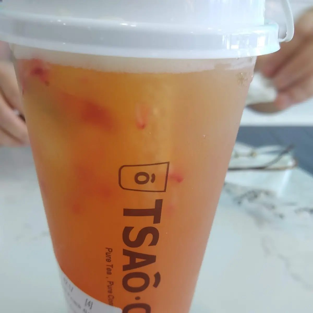 Peach Green Tea w Crystal Pearl