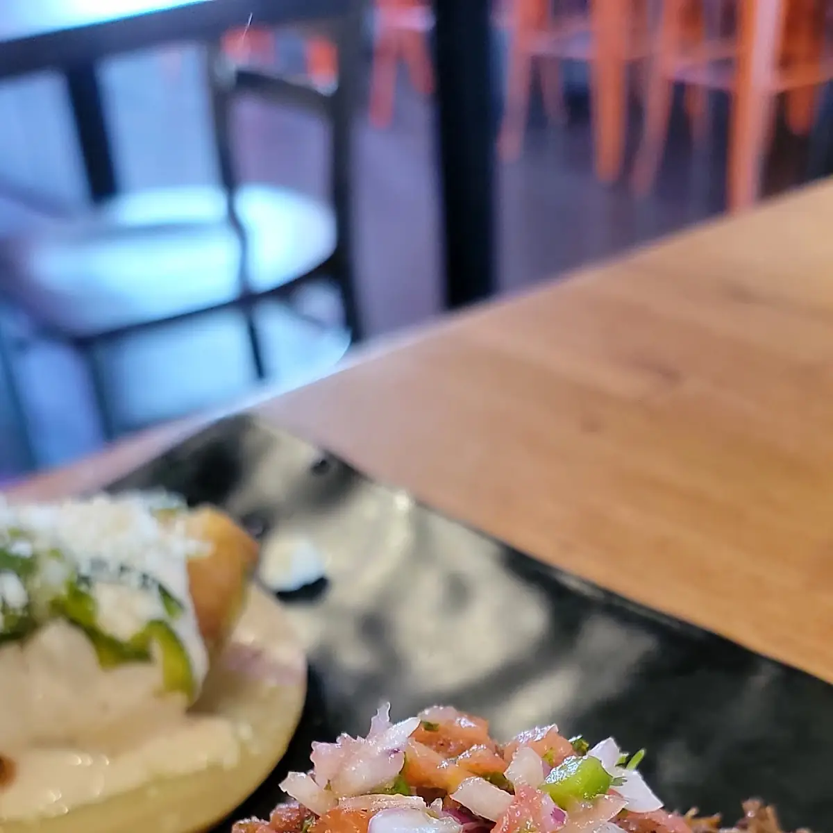 Barbacoa Taco & Chicken Tinga Taco