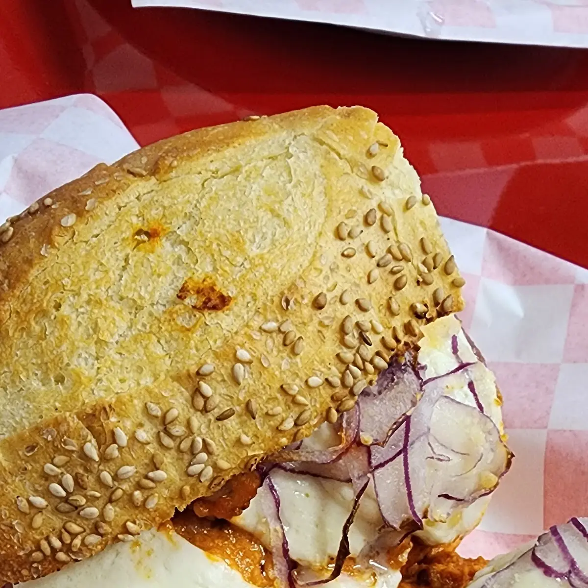 Chicken Vodka Parmesan Cheese Sandwich