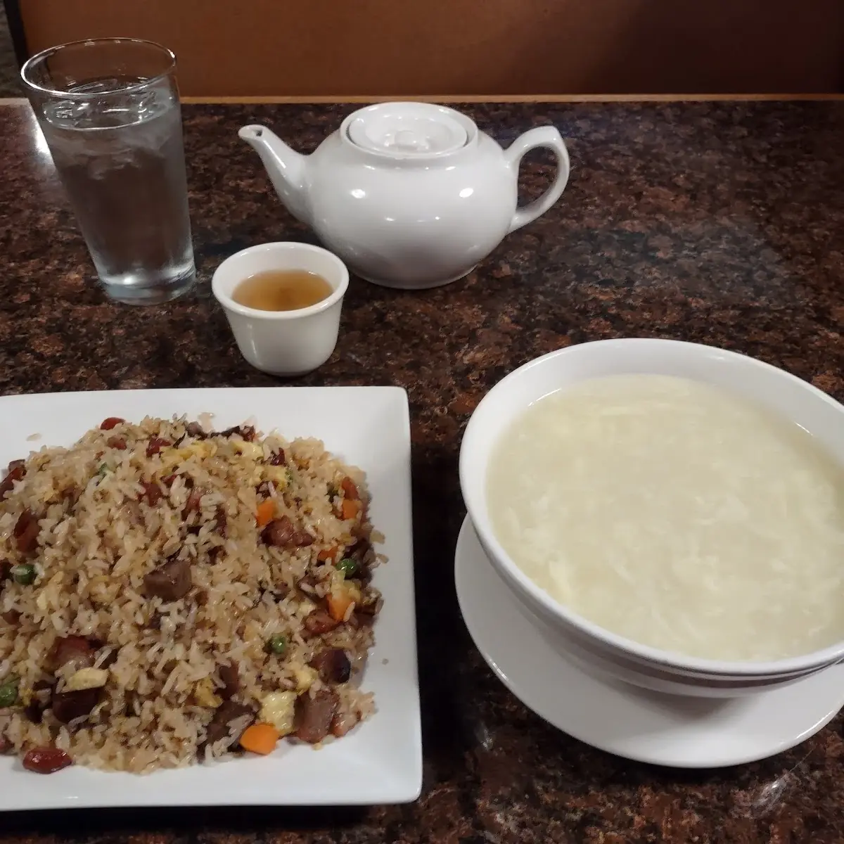 Egg Drop Soup and Pork Fried Rice