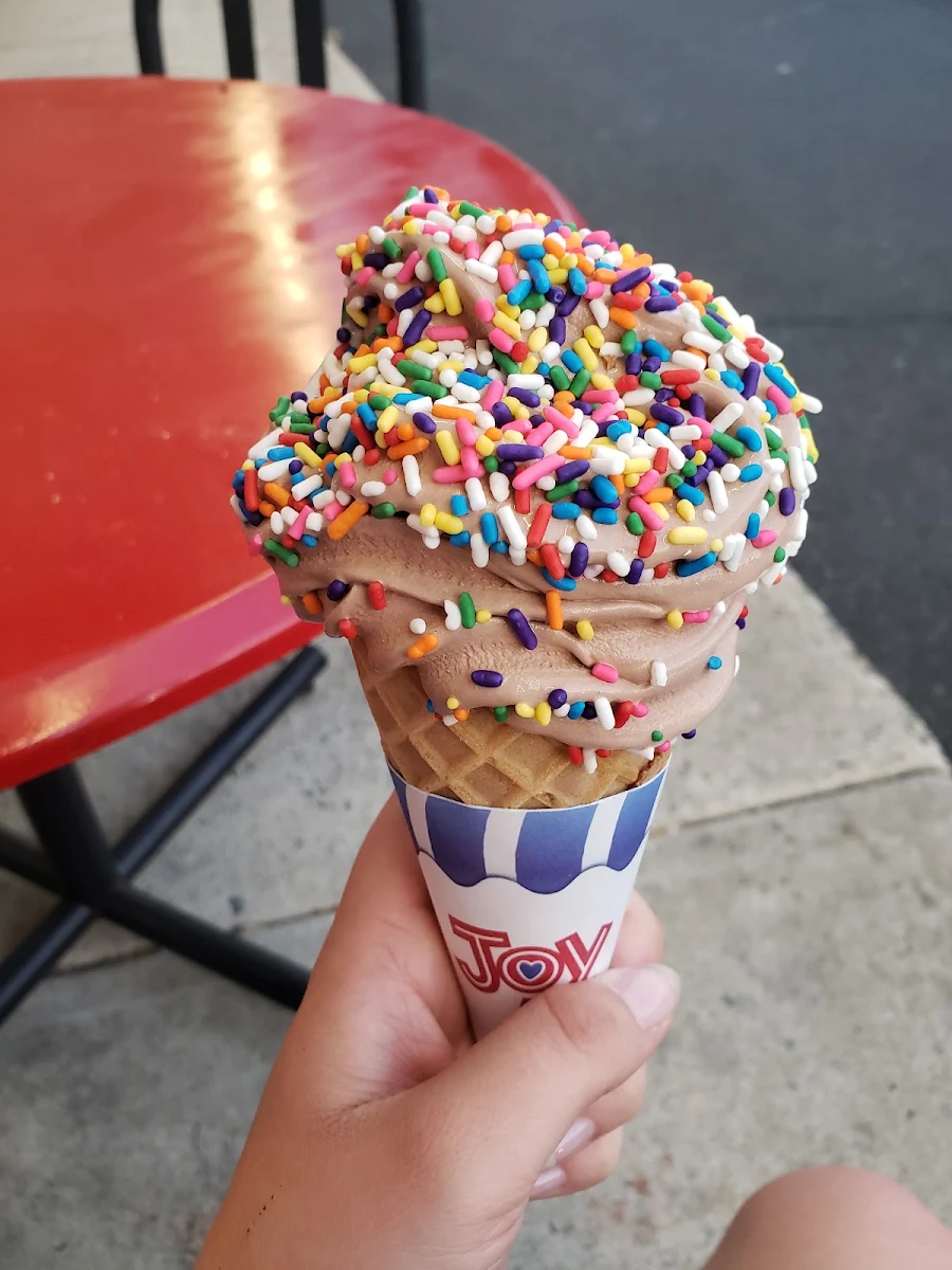 Chocolate Soft Serve Waffle Cone
