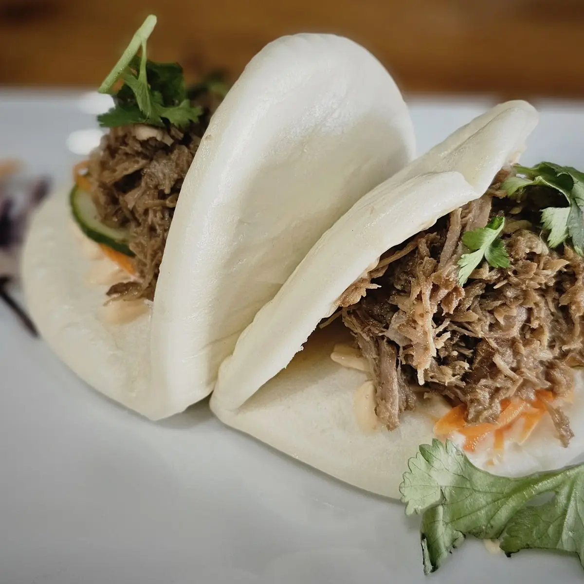 Pulled Pork Bun Appetizer