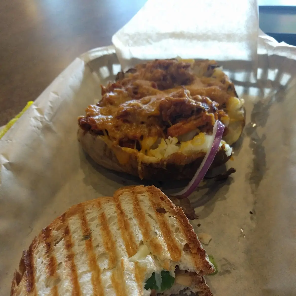 Baked Potato and Sandwich Cubano