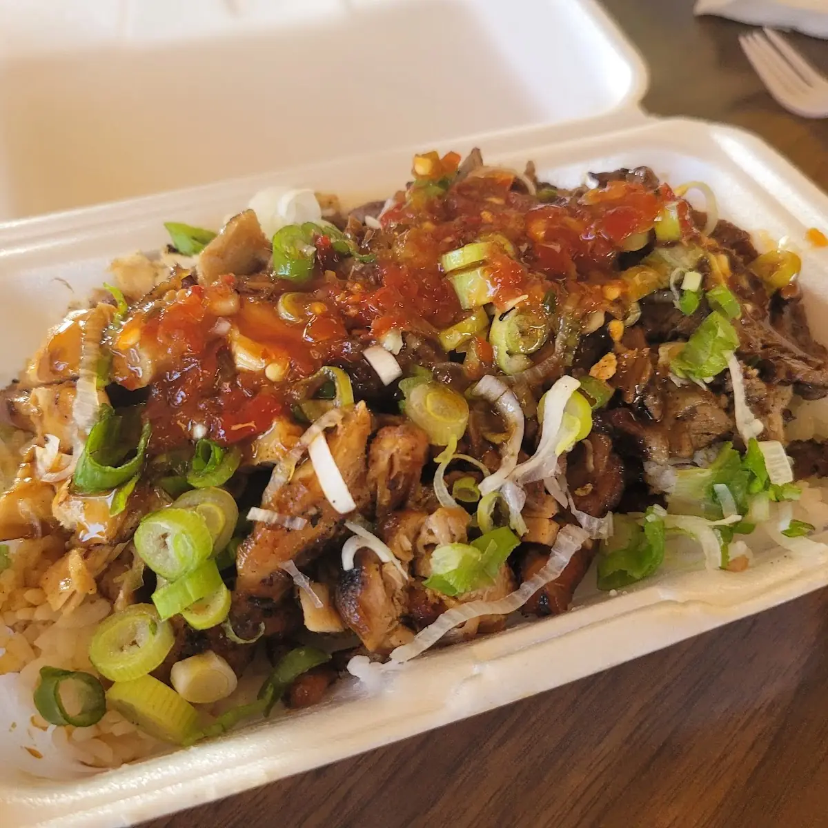 Large Chicken and Beef Teriyaki