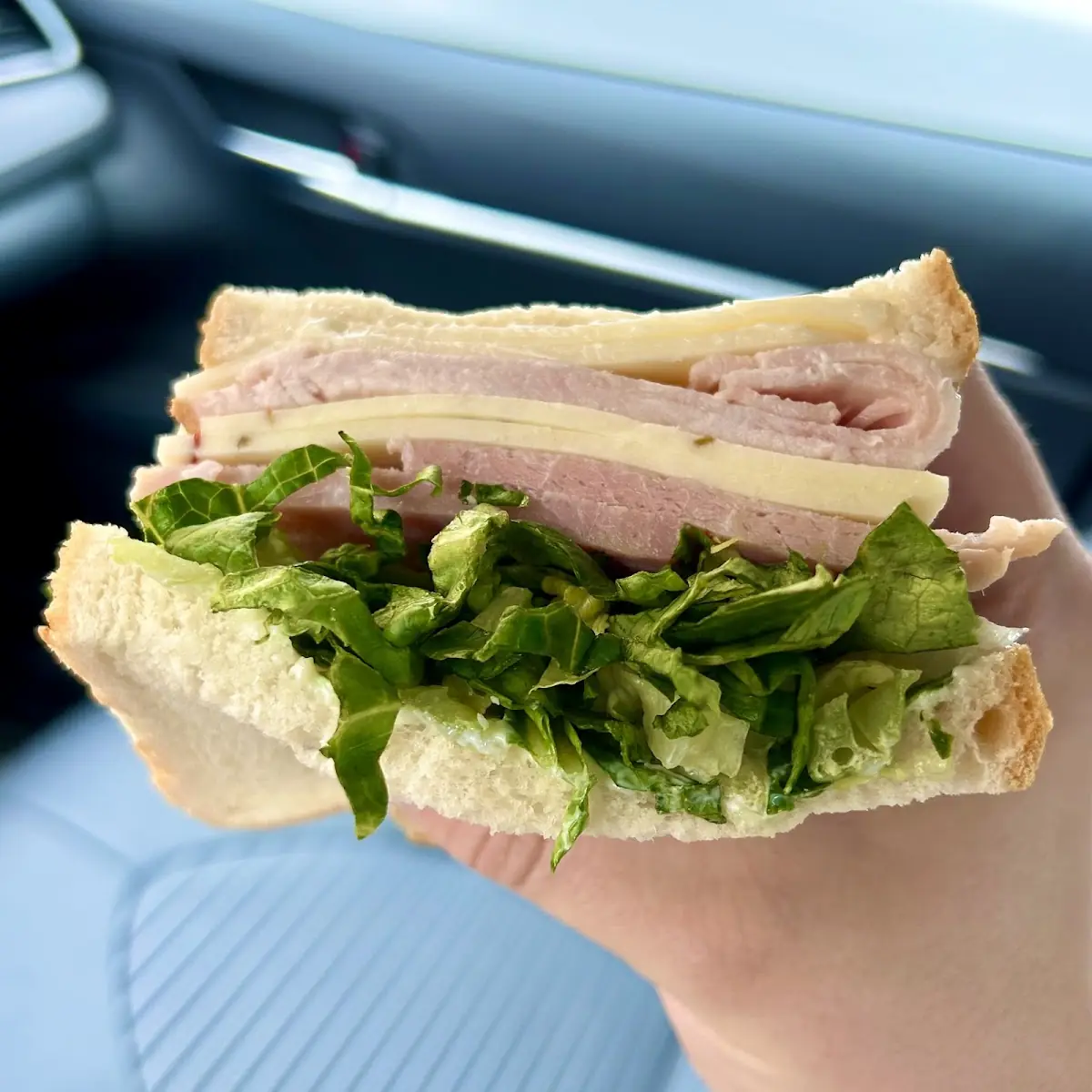 Ham and Pepper Jack Sandwich