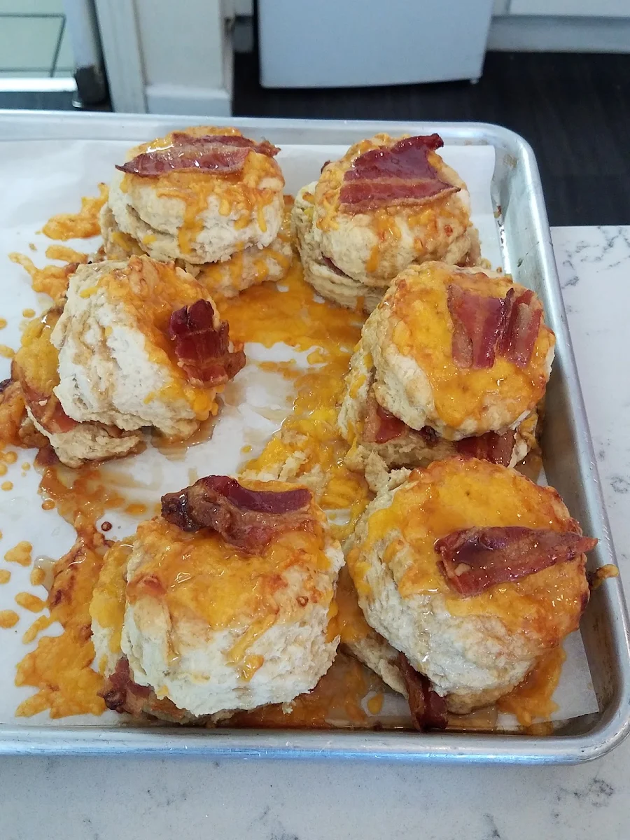 Maple Bacon Cheddar Biscuits
