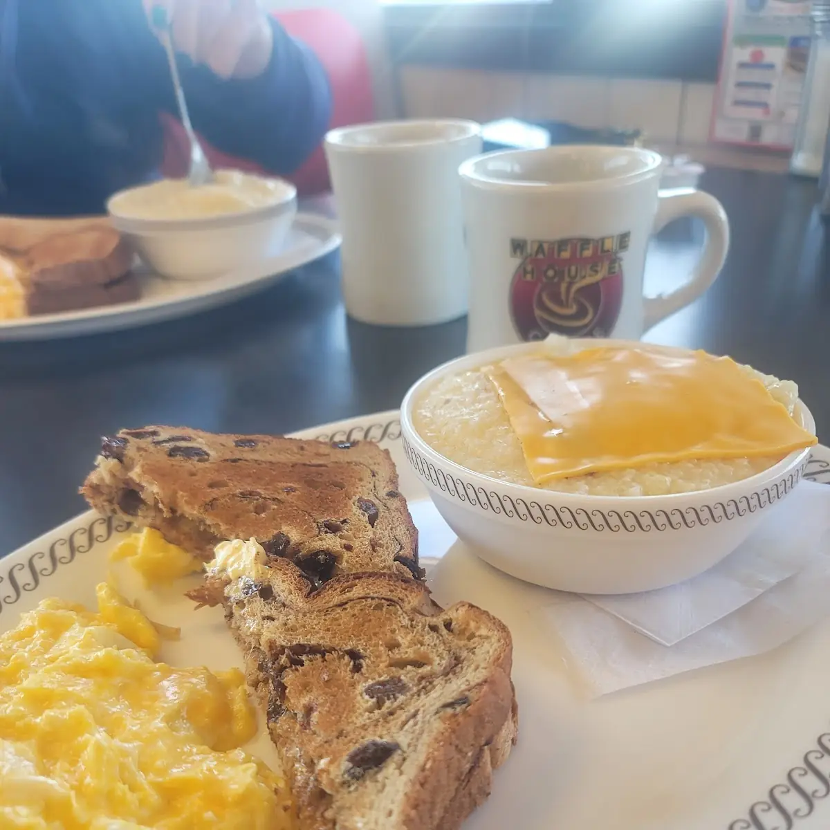 Cheese N' Eggs with Raisin Toast