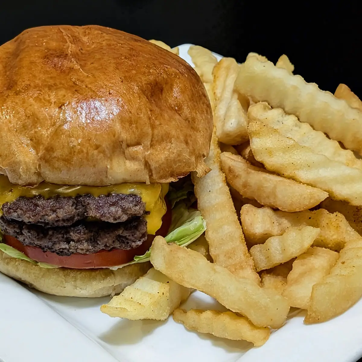 Double Cheeseburger with Fries