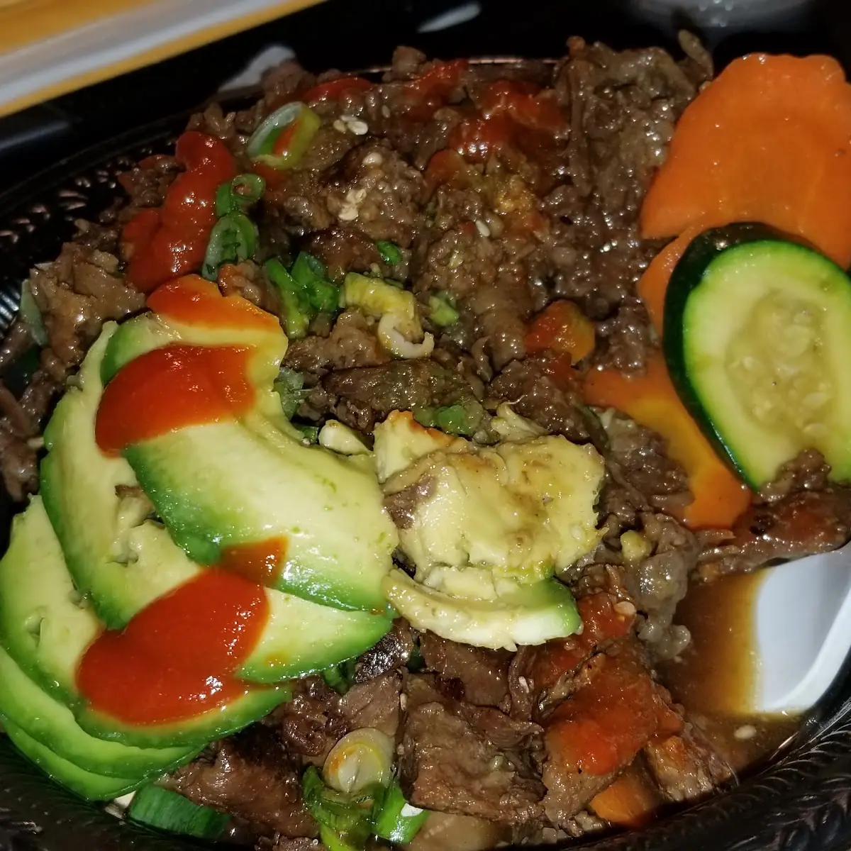 Beef N Veggie Bowl w Avocado