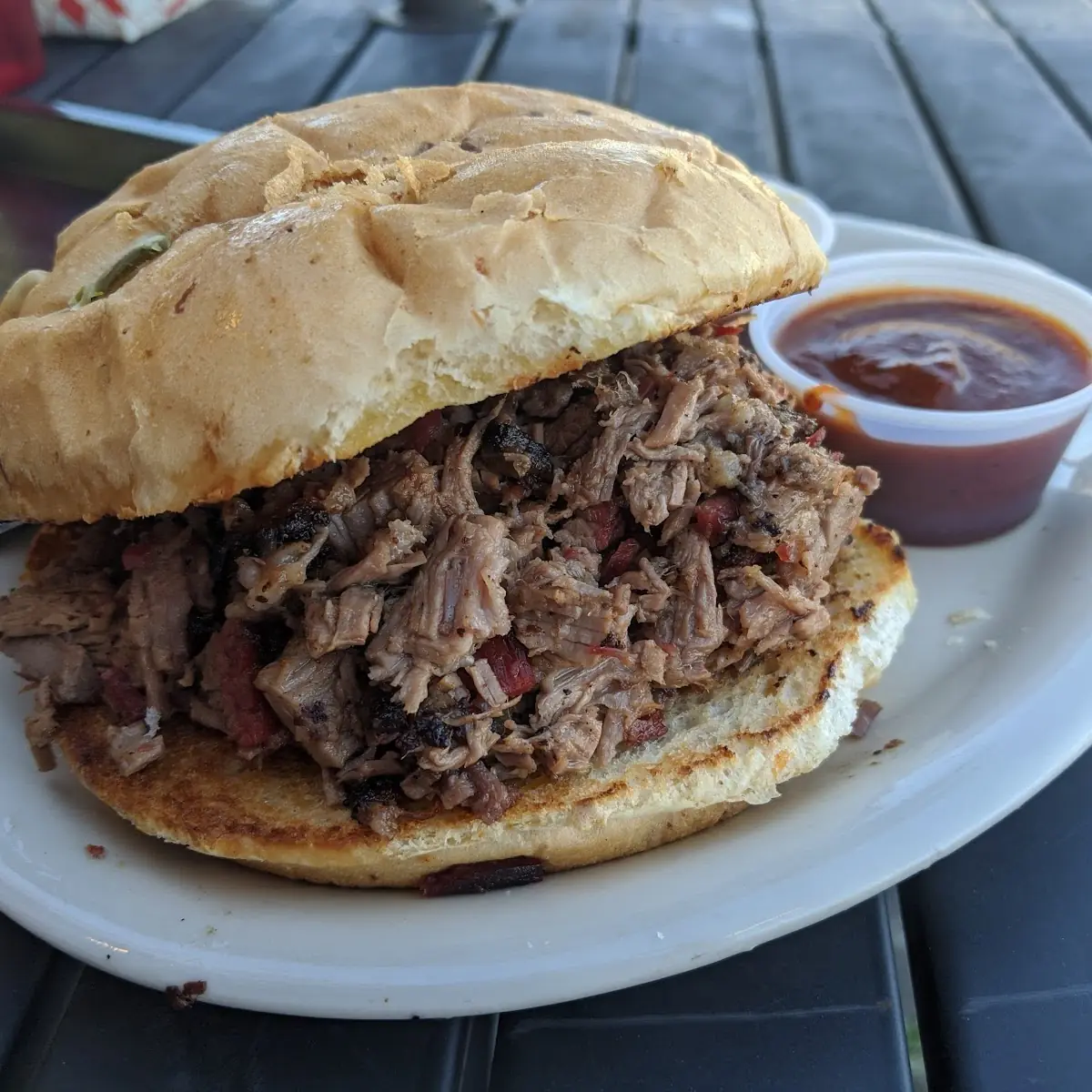 Chopped Brisket Sandwich