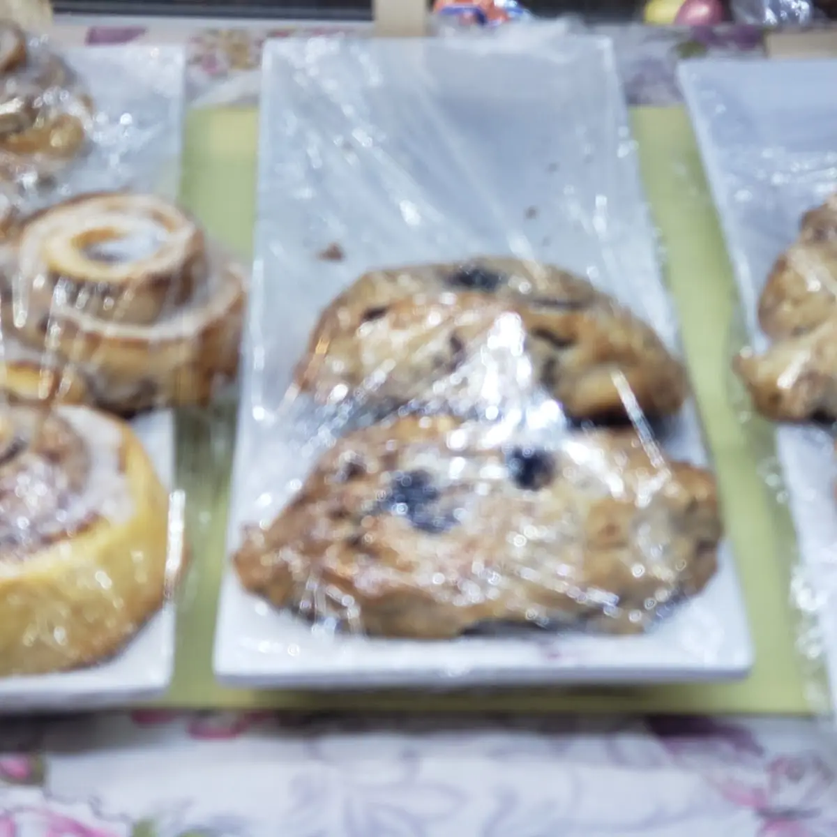 Cinnamon Roll and Chocolate Chip Cookie