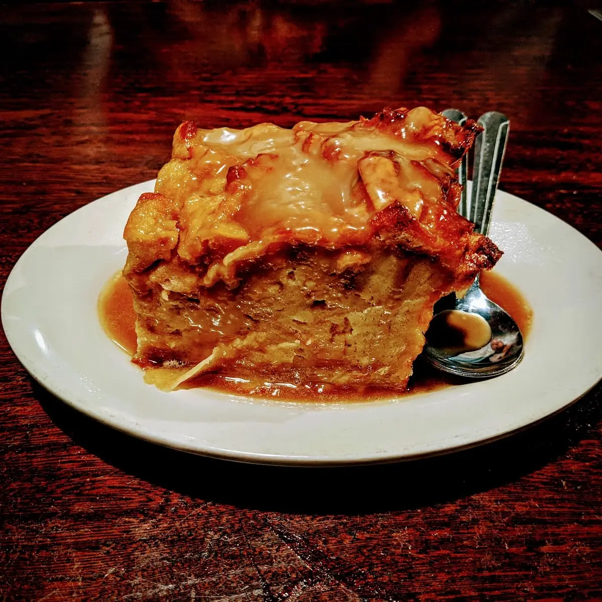 Bread Pudding with Dark Rum Sauce
