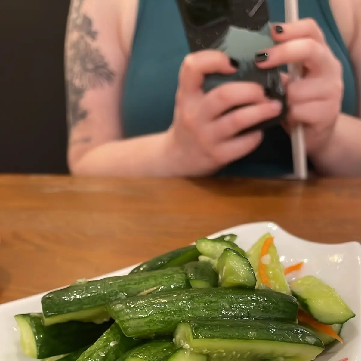 Cucumber Salad with Garlic