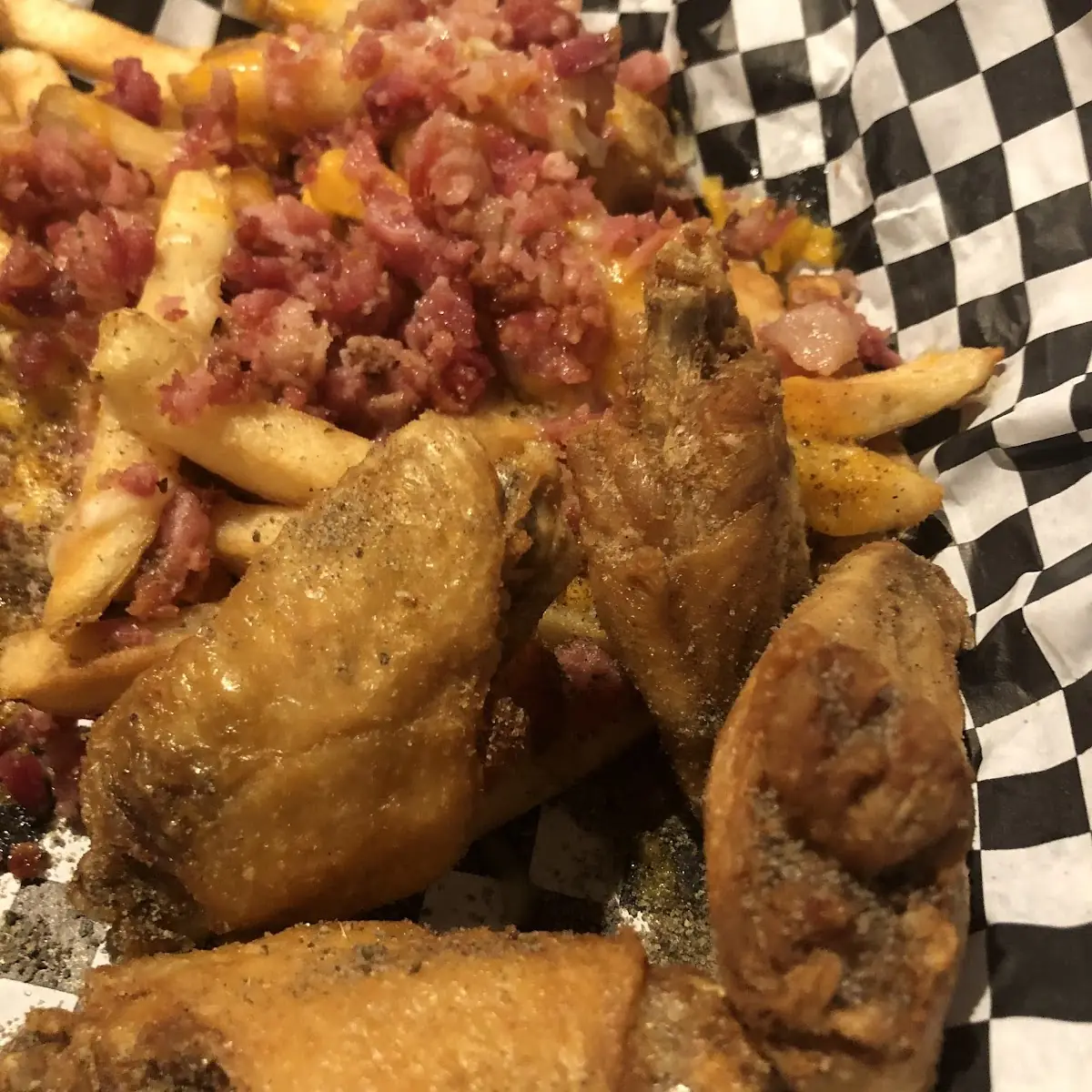 Wings and Loaded Fries