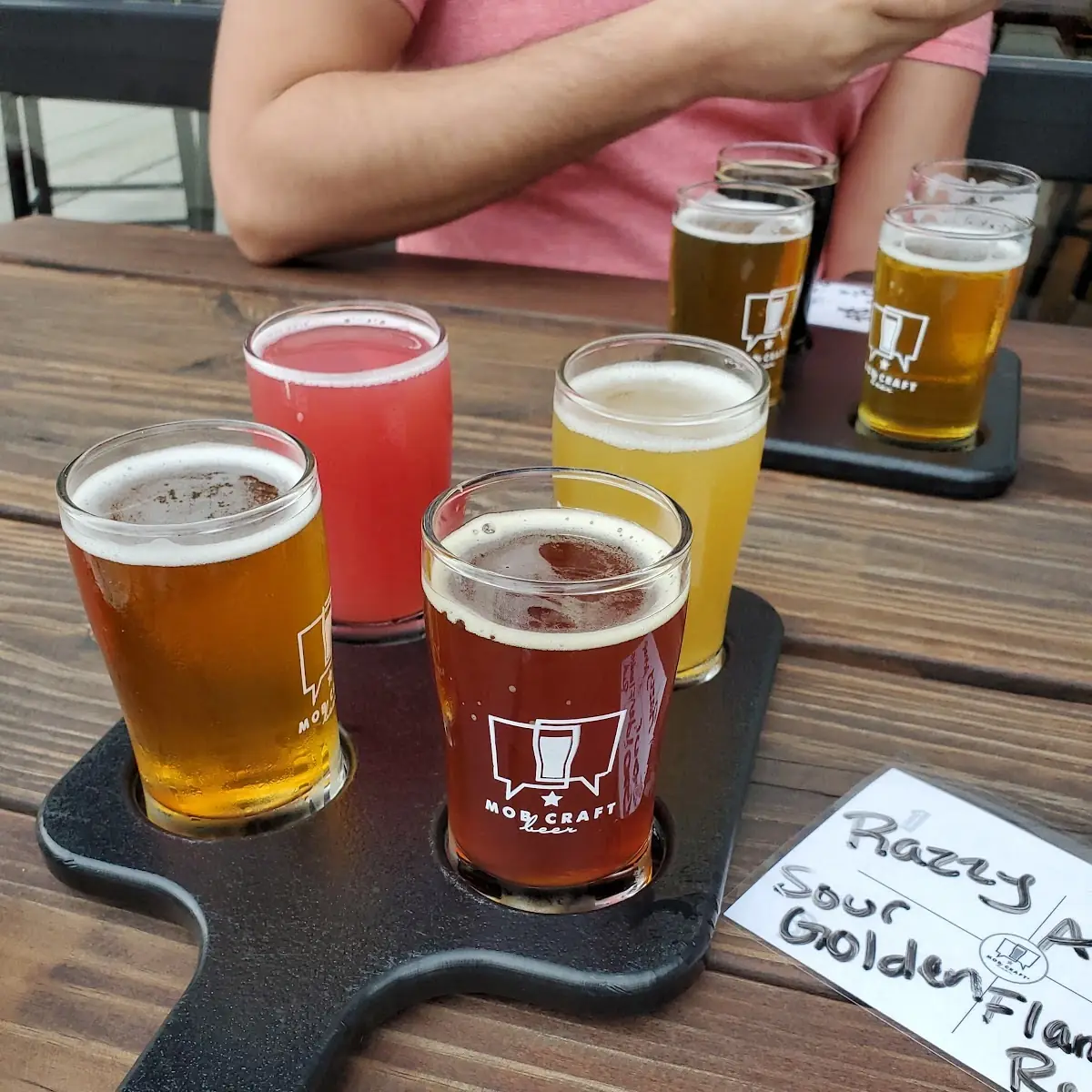 Beer Flight at Mobcraft in Milwaukee WI