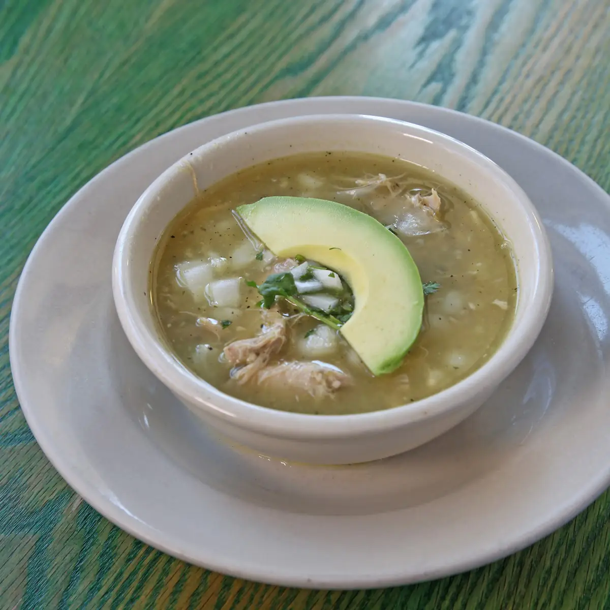 GF Chicken Pozole Soup