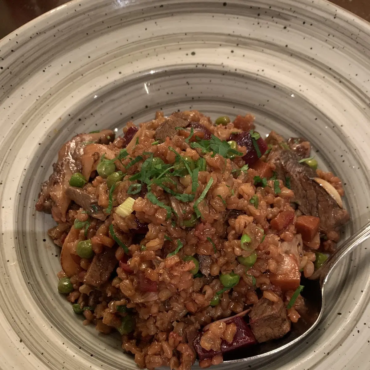 Beef Short Rib Risotto App