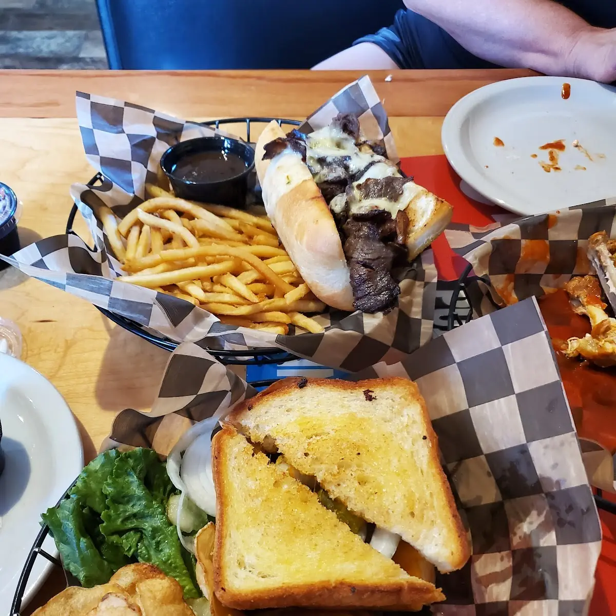 Weird Burger and Steak Sandwich
