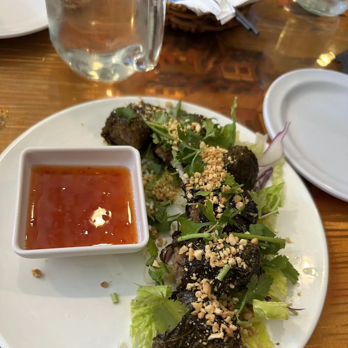 Marinated Beef Wrapped in Grape Leaf