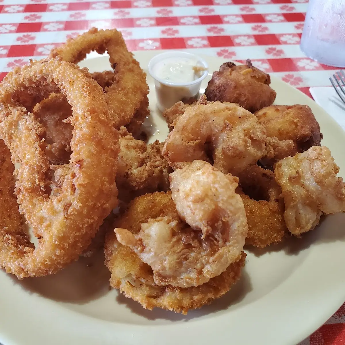 Fried Shrimp and Onion Rings