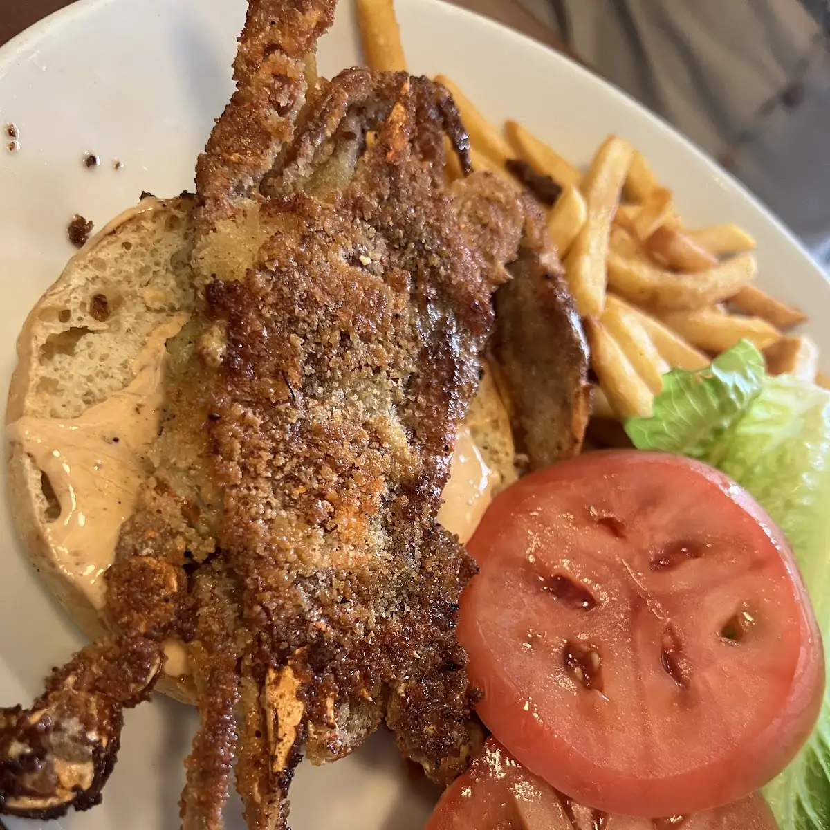 Soft Shell Crab Sandwich Special