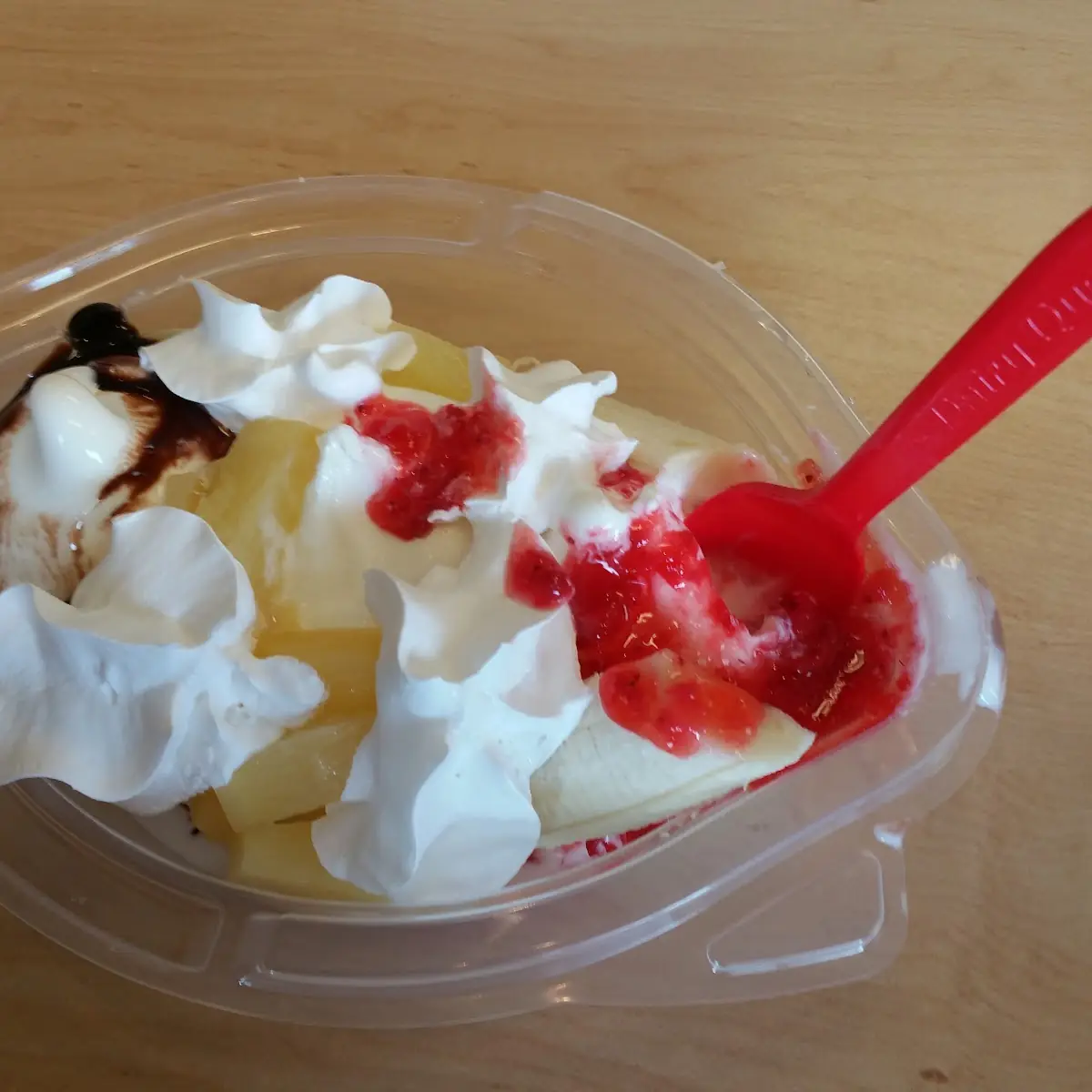 Banana Split Served