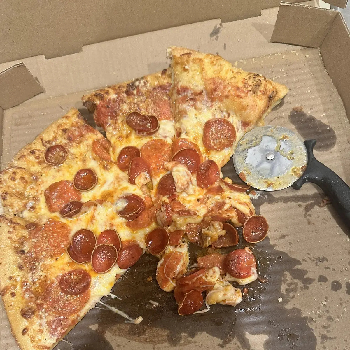 Thin Crust Pepperoni and Sausage dbl Pepperoni