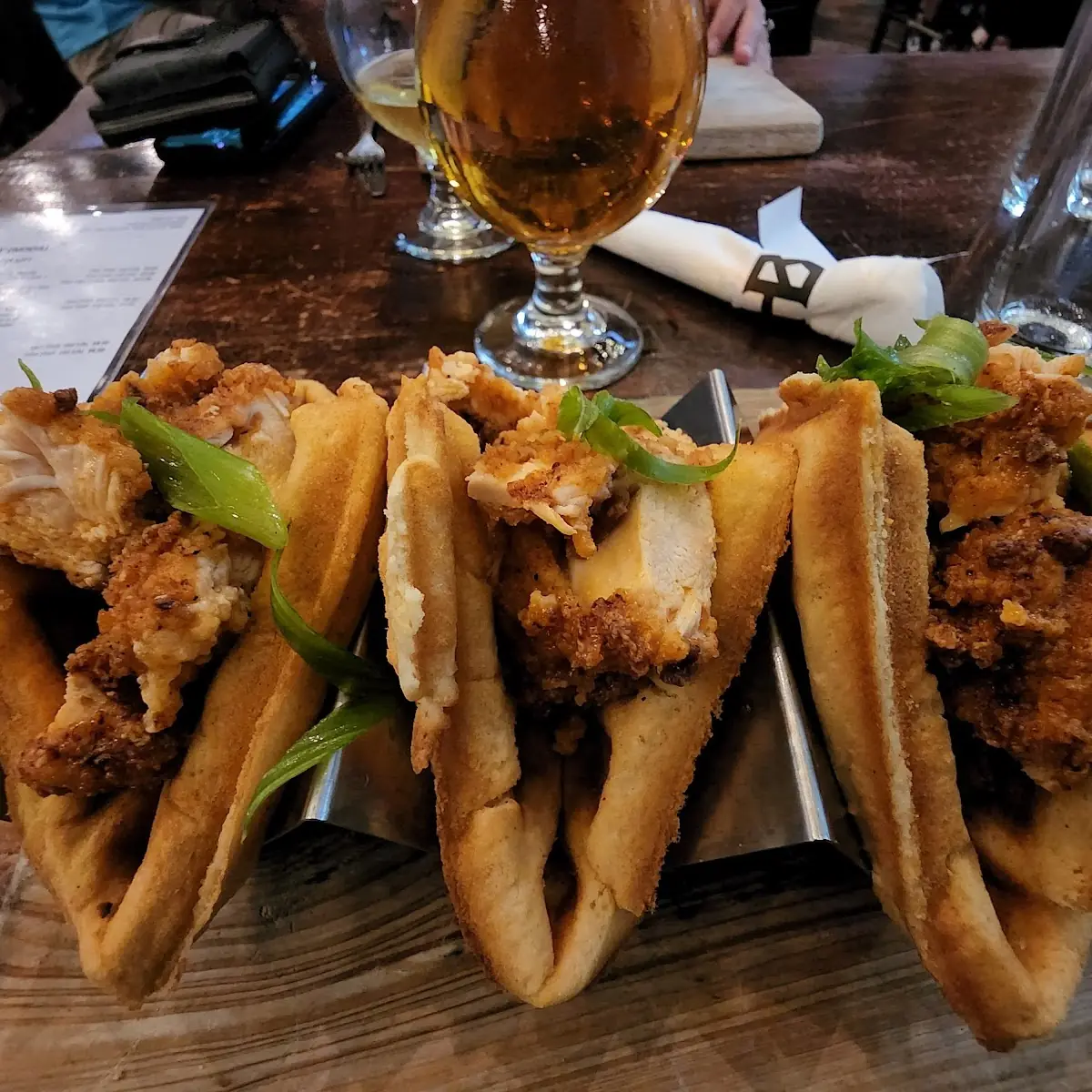 Chicken Waffle Tacos
