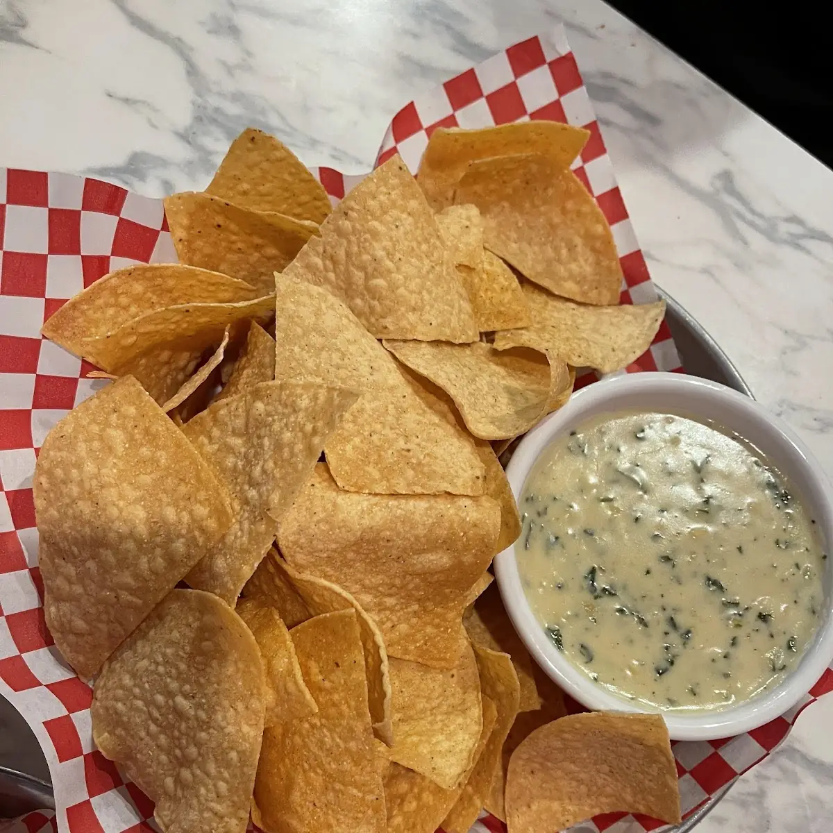 Chips with Artichoke Dip