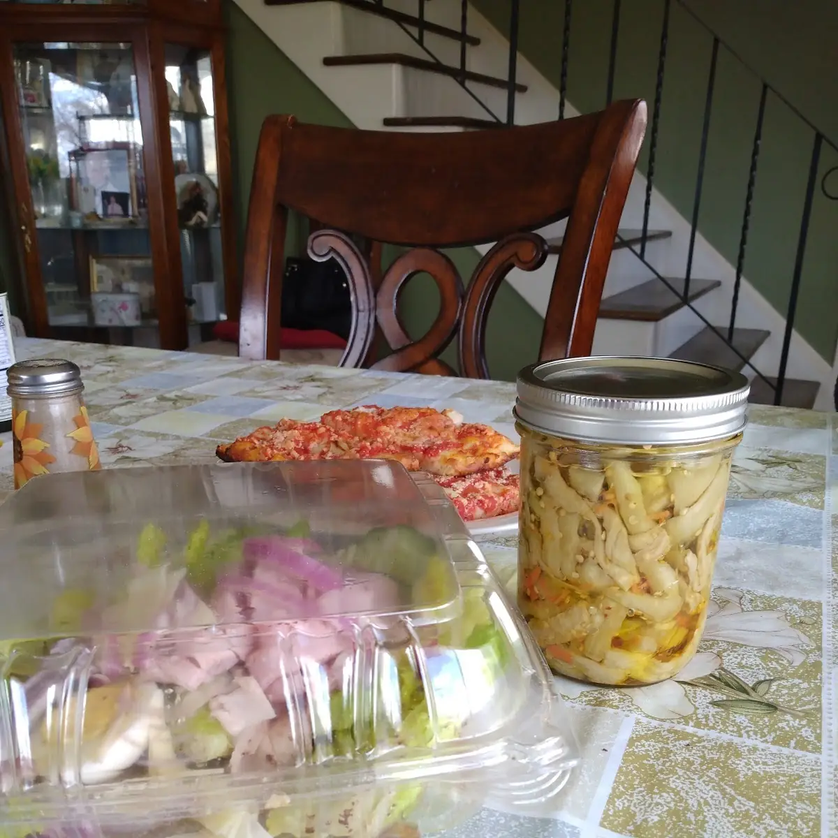 Chef's Salad and Pickled Eggplant